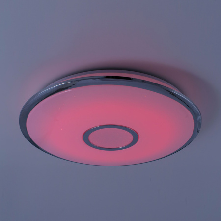 картинка Потолочный светильник светодиодный с пультом и управлением смартфоном регулировкой яркости и цветной температуры ночной режим Старлайт Смарт CL703A60G RGB от магазина BTSvet