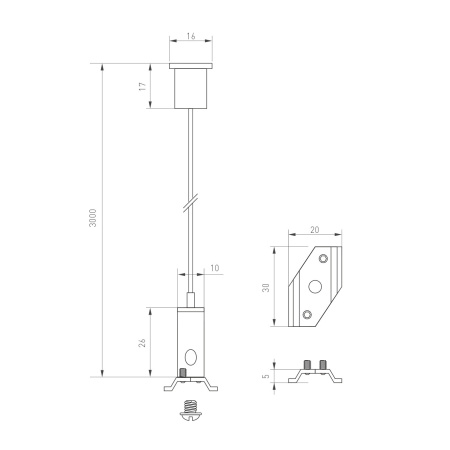 картинка Подвес MAG-HANG-25-L3000 (SL) (Arlight, Металл) 033252 от магазина BTSvet