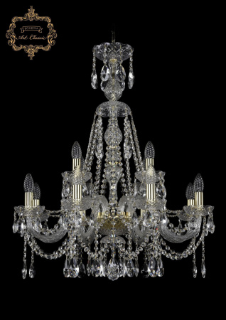 Хрустальная подвесная люстра 11.12.8+4.240.XL-82.Gd.Sp