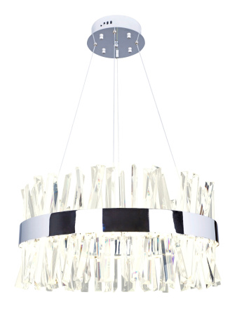 Подвесная люстра хрустальная светодиодная с пультом и управлением смартфоном регулировка цветовой температуры и яркости ночной режим и таймер INNOVATION STYLE 83048