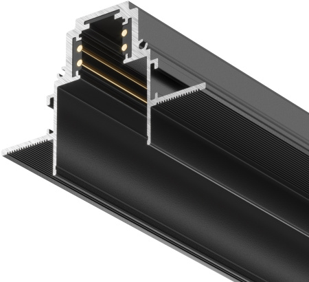 картинка Шинопровод 1м Gravity встраиваемый черный Busbar trunkings Gravity TRX010-421B от магазина BTSvet