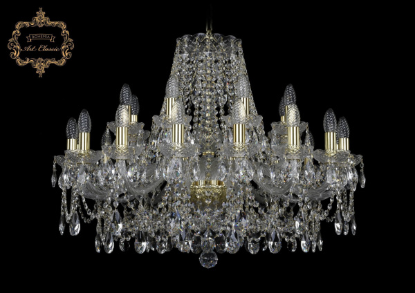 Хрустальная подвесная люстра 11.25.16+8.300.Gd.Sp