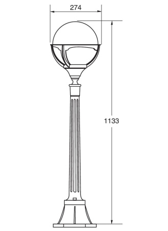 картинка Наземный фонарь 88107 Bl от магазина BTSvet