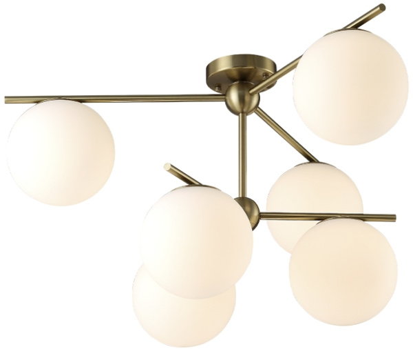 Потолочная люстра на штанге FELIZ FELIZ SP-PL6 BRONZE/WHITE