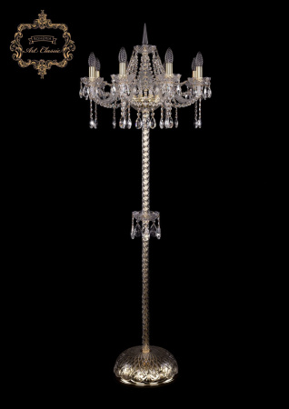 Хрустальный торшер 13.12.8.195.P.h-160.Gd.Sp