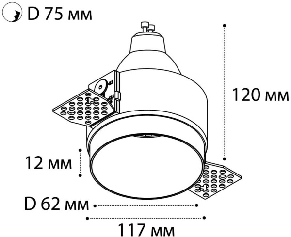 картинка Точечный светильник DL 2248 black от магазина BTSvet
