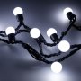 картинка Светодиодная гирлянда ARD-BALL-CLASSIC-D17.5-10000-BLACK-100LED WHITE (230V, 7W) (Ardecoled, IP65) 025583 от магазина BTSvet