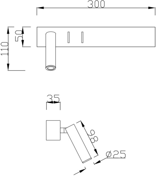 картинка Бра светодиодное с выключателем Comodo C031WL-L8B3K от магазина BTSvet