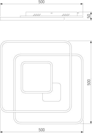 картинка Потолочный светильник светодиодный с пультом Caroline 90255/1 от магазина BTSvet