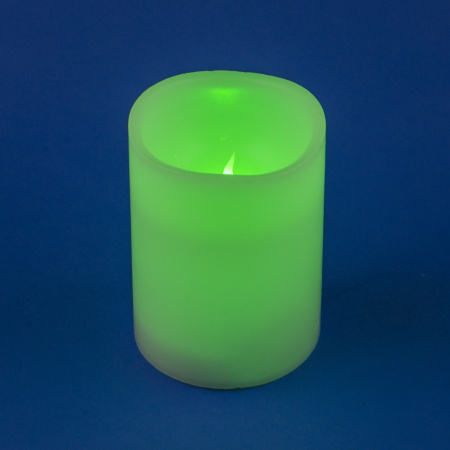 картинка Декоративная свеча светодиодная с пультом ULD-F052 RGB RC CANDLE от магазина BTSvet