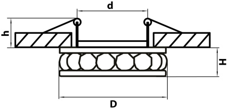 картинка Встраиваемый светильник MONILE l 031702 от магазина BTSvet
