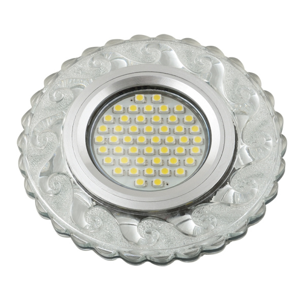 Встраиваемый светильник со светодиодной подсветкой Luciole DLS-L139 GU5.3 GLASSY/CLEAR