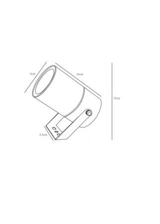 картинка Прожектор уличный Mistero A3303AL-1BK IP65 от магазина BTSvet