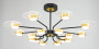 картинка Люстра потолочная светодиодная на штанге Halo 10211/SG LED*212W Gold/Black от магазина BTSvet