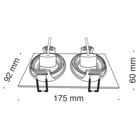 картинка Встраиваемый светильник Atom DL024-2-02W от магазина BTSvet