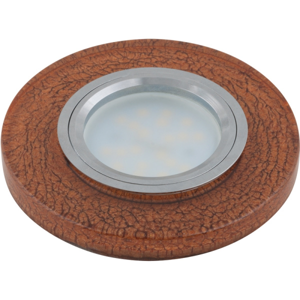Встраиваемый светильник со светодиодной подсветкой Luciole DLS-L104 GU5.3 CHROME/BROWN