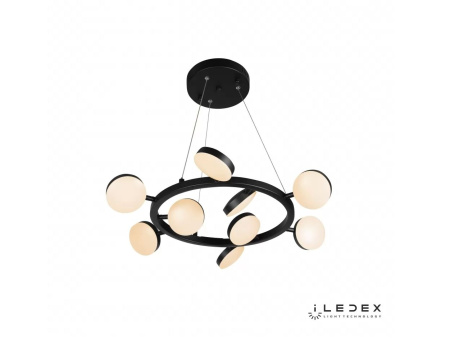 картинка Подвесной светильник светодиодный диммируемый с пультом Totes FS-016-D9 63W BK от магазина BTSvet