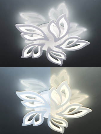 картинка Потолочная люстра светодиодная с пультом и управлением смартфоном регулировка цветовой температуры и яркости ночной режим таймер HIGH-TECH LED LAMPS 82006 от магазина BTSvet