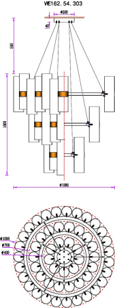 картинка Подвесная люстра Franka WE162.54.303 от магазина BTSvet
