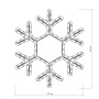 картинка Световая фигура светодиодная ARD-SNOWFLAKE-M7-450x375-108LED Warm (230V, 6.5W) (Ardecoled, IP65) 025315 от магазина BTSvet