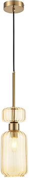 Подвесной светильник Gloss 1141/1S E14*60W Antigue copper/Amber