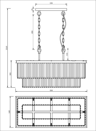 картинка Подвесная люстра Revero MOD085PL-08G от магазина BTSvet