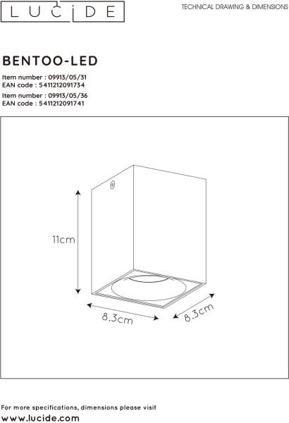 картинка Потолочный светильник Bentoo-led 09913/05/31 от магазина BTSvet
