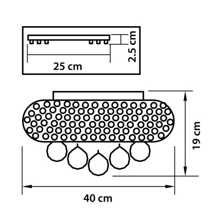 картинка Потолочная люстра MONILE 704064 от магазина BTSvet