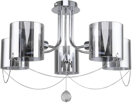 Люстра потолочная на штанге Intense 683/5P E14*40W Chrome