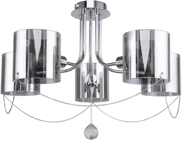 Люстра потолочная на штанге Intense 683/5P E14*40W Chrome