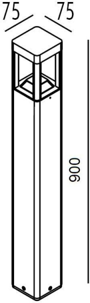 картинка Наземный фонарь BRISBANE LED W61846-900 Gr от магазина BTSvet