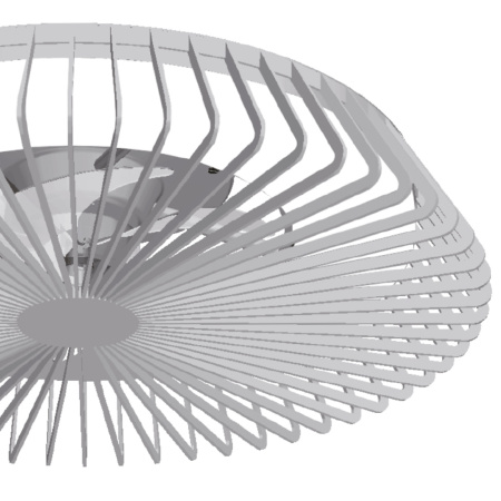картинка Потолочный светильник светодиодный диммируемый с вентилятором и пультом свето-шумовым датчиком управлением смартфоном и регулировкой цветовой температуры Himalaya 7122 от магазина BTSvet