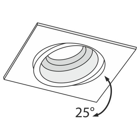 картинка Встраиваемый светильник Akron DL026-2-01B от магазина BTSvet