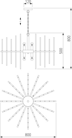 картинка Подвесная люстра Allure 356/8 от магазина BTSvet