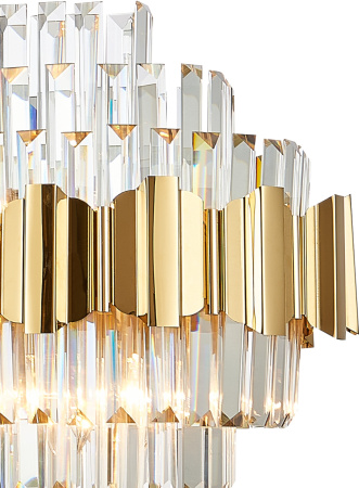 картинка Подвесная люстра хрустальная RUBY 81442/12C GOLD от магазина BTSvet
