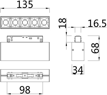 картинка Трековый светильник светодиодный Points TR014-2-10W3K-W от магазина BTSvet