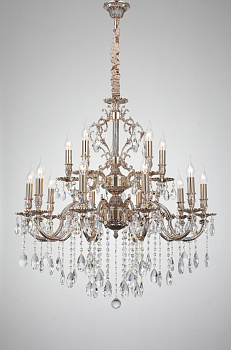 Большая люстра BARLETTA 1730.15 coffe gold