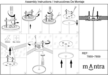картинка Основание потолочное Floron 7855 от магазина BTSvet