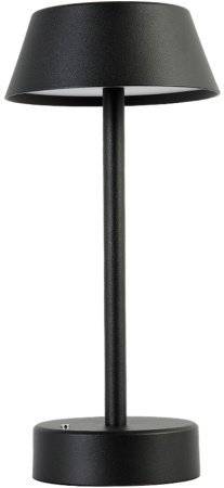 Интерьерная настольная лампа светодиодная с выключателем и аккумулятором SANTA LG1 BLACK