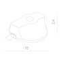 картинка Встраиваемый светильник Invisible A9210PL-1WH от магазина BTSvet