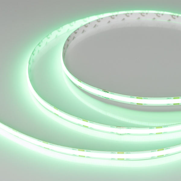 картинка Светодиодная лента COB-5000-CSP-544-24V Green (8mm, 11.5W, IP20) (Arlight) 032174 от магазина BTSvet