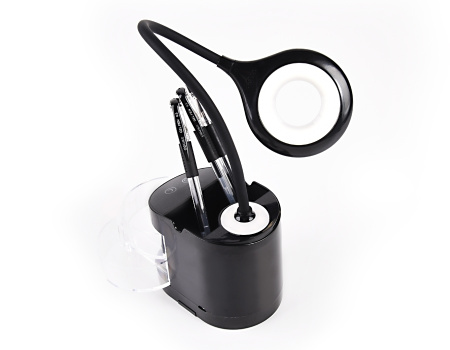 картинка Офисная настольная лампа диммируемая светодиодная с выключателем и USB-портом Desk DE562 от магазина BTSvet