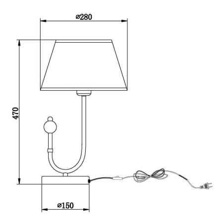 картинка Настольная лампа Fabio VL1933N01 от магазина BTSvet