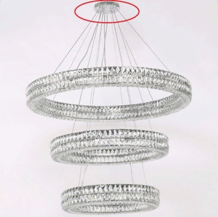 Потолочная чаша для 10120/15 nickel