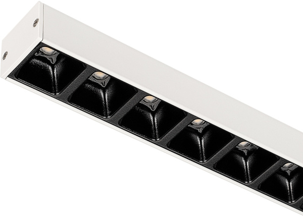 Потолочный светильник LED прямоугольный SNAP-STARLINE-LASER-S600-13W Warm3000 (WH-BK, 80 deg, 48V) (Arlight, IP40 Металл, 3 года) 031570