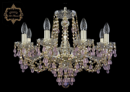 Хрустальная подвесная люстра 11.24.8.200.Gd.V7010.R777