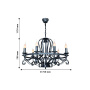 картинка Подвесная люстра Palermo 2162-9P от магазина BTSvet
