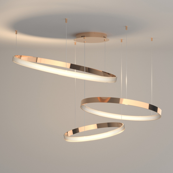 картинка Подвесная люстра светодиодная с пультом и управлением смартфоном регулировкой яркости Smart Posh 90275/3 от магазина BTSvet