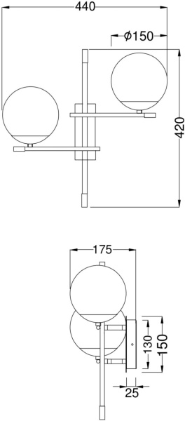 картинка Бра Nostalgia MOD050WL-02G от магазина BTSvet