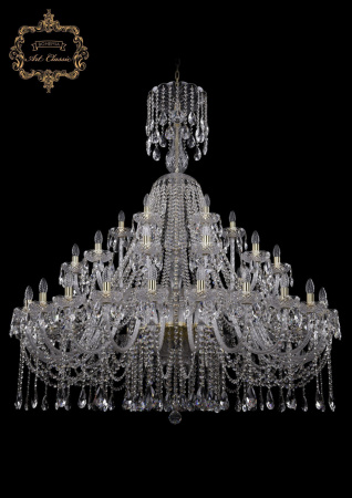 Хрустальная подвесная люстра 11.12.24+12+6.530.XL-164.Gd.Sp